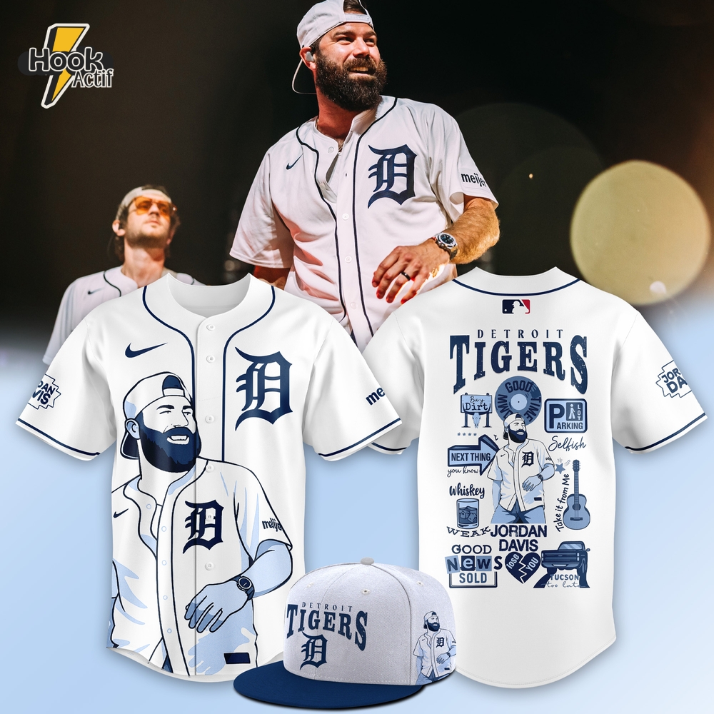 Detroit Tigers X Jordan Davis Music Special Baseball Jersey Detroit Tigers X Jordan Davis Music Special Baseball Jersey
