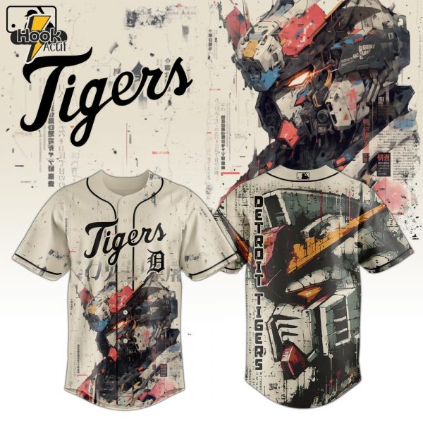 Detroit Tigers x Gundam Robot Japan Edition 2025 Special Baseball Jersey