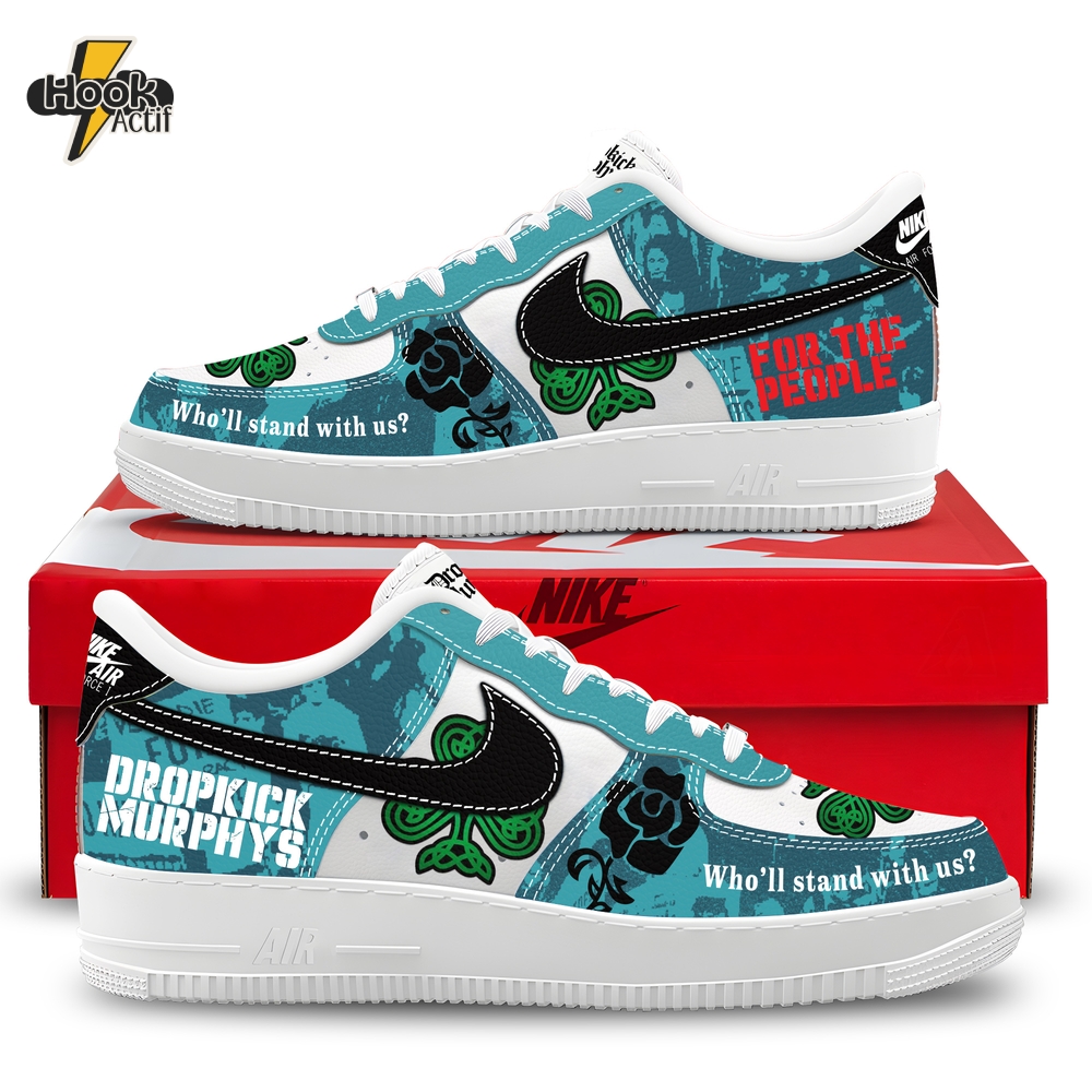Dropkick Murphys "For the Peope" Special Air Force 1 Shoes Dropkick Murphys "For the Peope" Special Air Force 1 Shoes