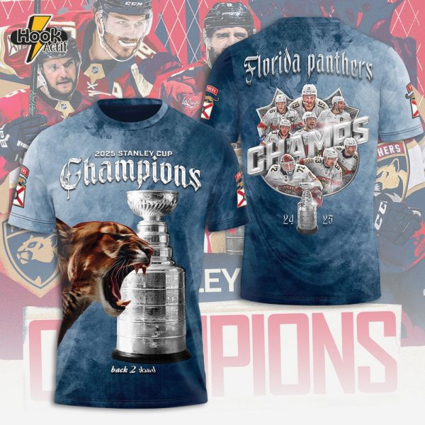 Florida Panthers NHL Stanley Cup 2025 Champions Special Tee