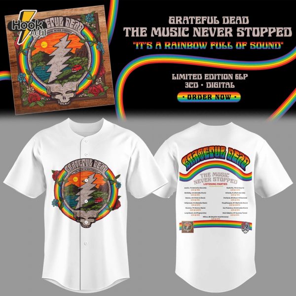 Grateful Dead The Music Never Stopped Special Jersey - White