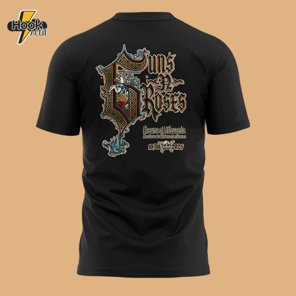 Guns N' Roses World Tour to Kaunas 2025 Special Tee Guns N' Roses World Tour to Kaunas 2025 Special Tee