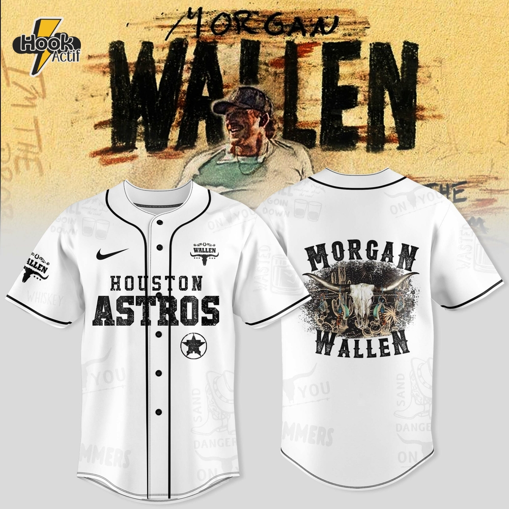 Houston Astros MLB x Morgan Wallen World Tour 2025 Jersey Houston Astros MLB x Morgan Wallen World Tour 2025 Jersey