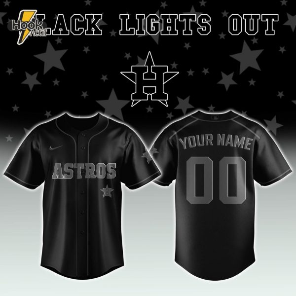 Houston Astros x Black Lights Out Limited Edition Baseball Jersey