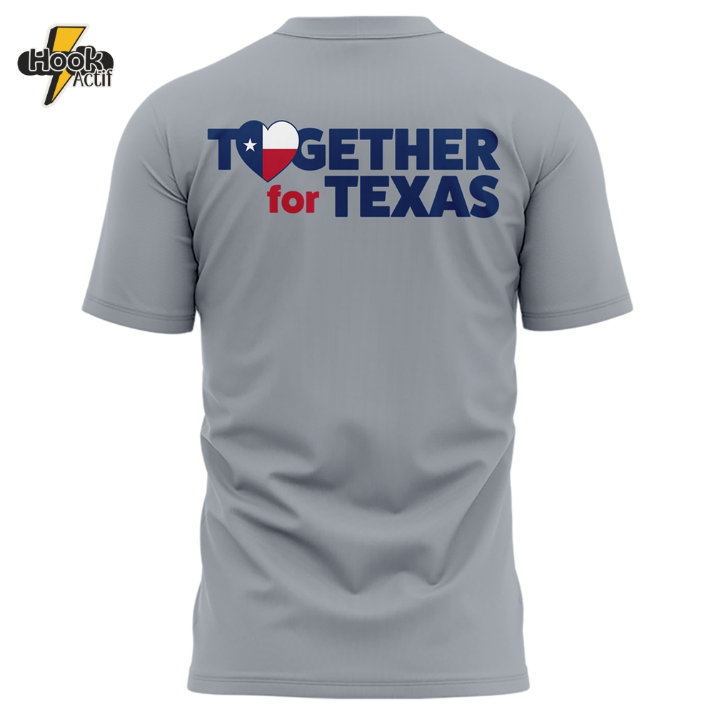 Houston Astros x Texas Rangers "Together For Texas" Special Grey Shirt Houston Astros x Texas Rangers "Together For Texas" Special Grey Shirt