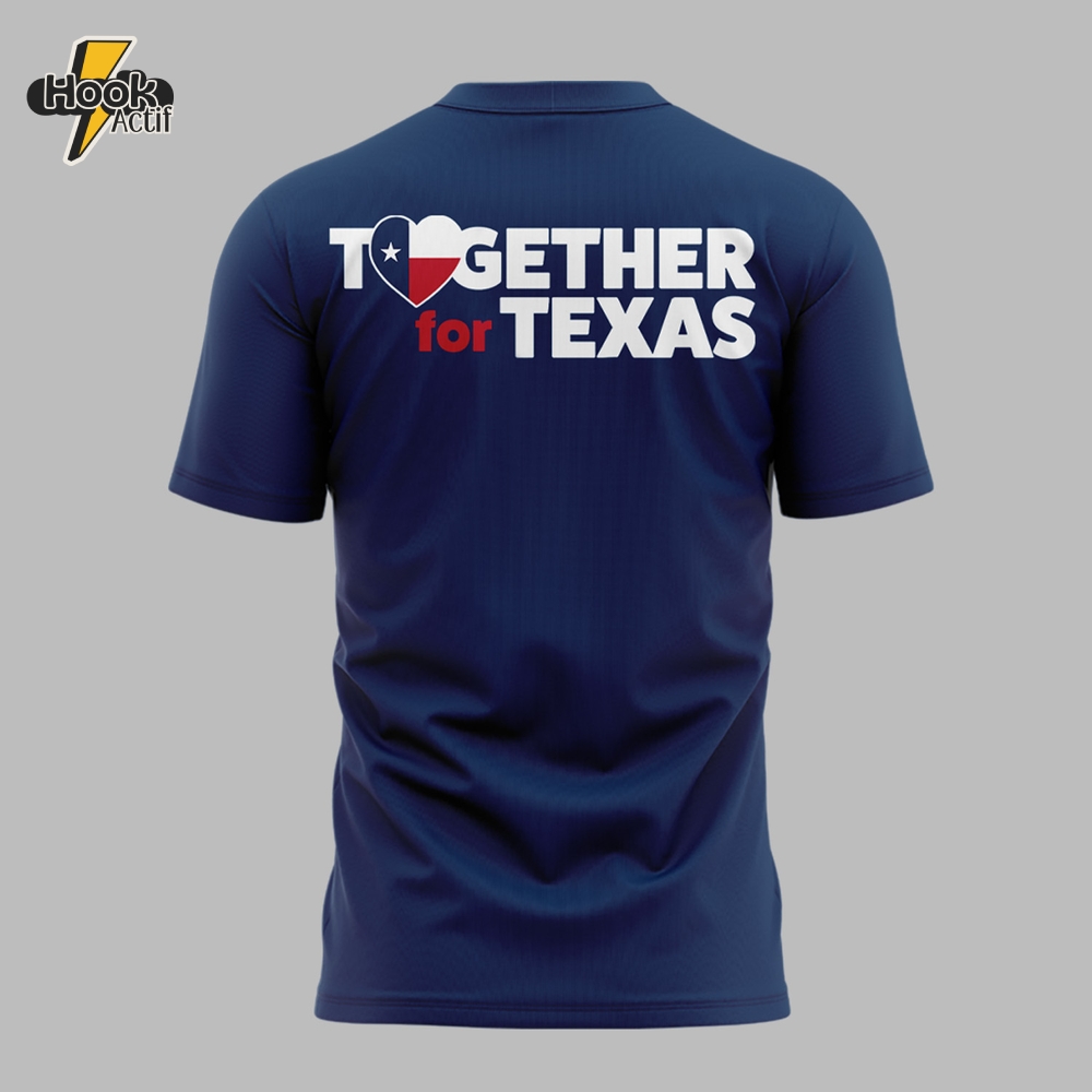 Houston Astros x Texas Rangers "Together For Texas" Special Navy Shirt Houston Astros x Texas Rangers "Together For Texas" Special Navy Shirt