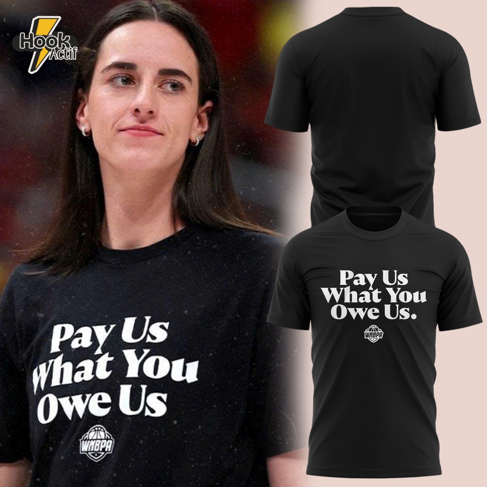Indiana Fever "Pay us what you owe us" Limited Edition Black T-shirt Indiana Fever "Pay us what you owe us" Limited Edition Black T-shirt