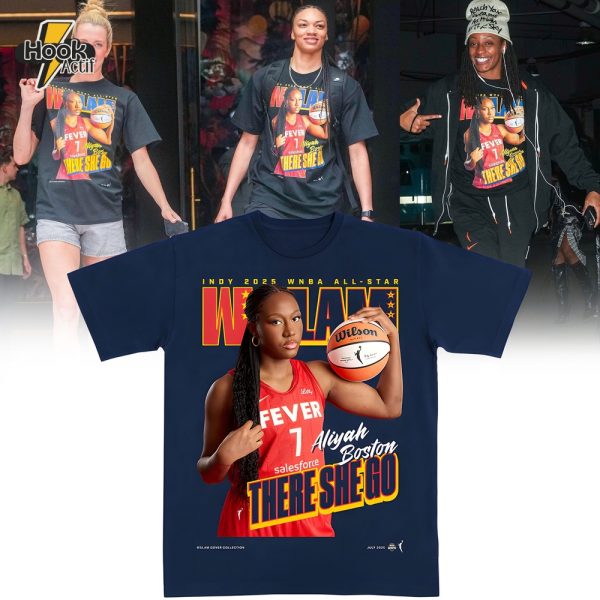 Indiana Fever WSLAM Cover Tee - Aliyah Boston - Blue