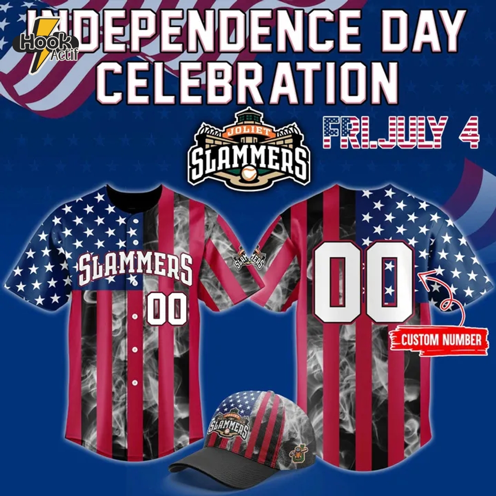 Joliet Slammers Independence Day 2025 Special New Custom Jersey Joliet Slammers Independence Day 2025 Special New Custom Jersey