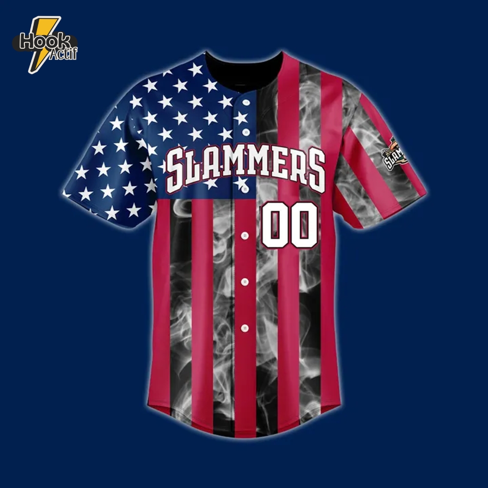 Joliet Slammers Independence Day 2025 Special New Custom Jersey Joliet Slammers Independence Day 2025 Special New Custom Jersey