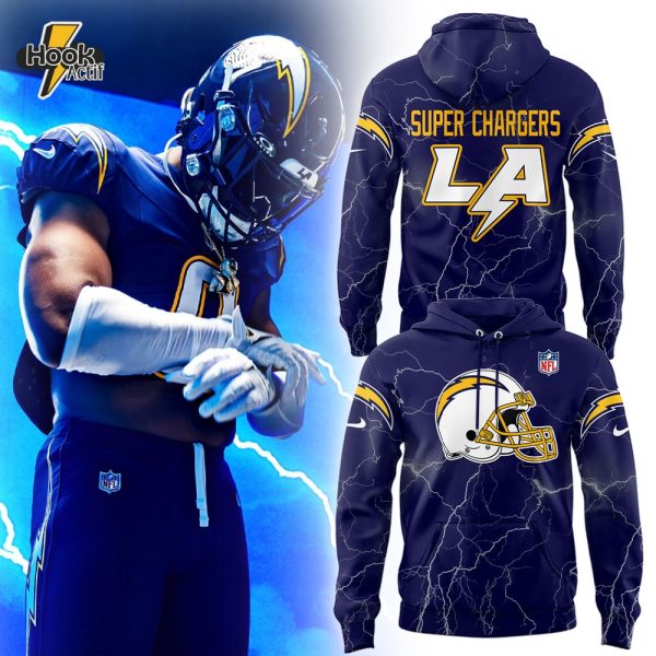 Los Angeles Chargers "Super Chargers" 2025 Navy Hoodie
