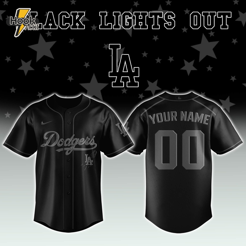 Los Angeles Dodgers x Black Lights Out Limited Edition Baseball Jersey Los Angeles Dodgers x Black Lights Out Limited Edition Baseball Jersey
