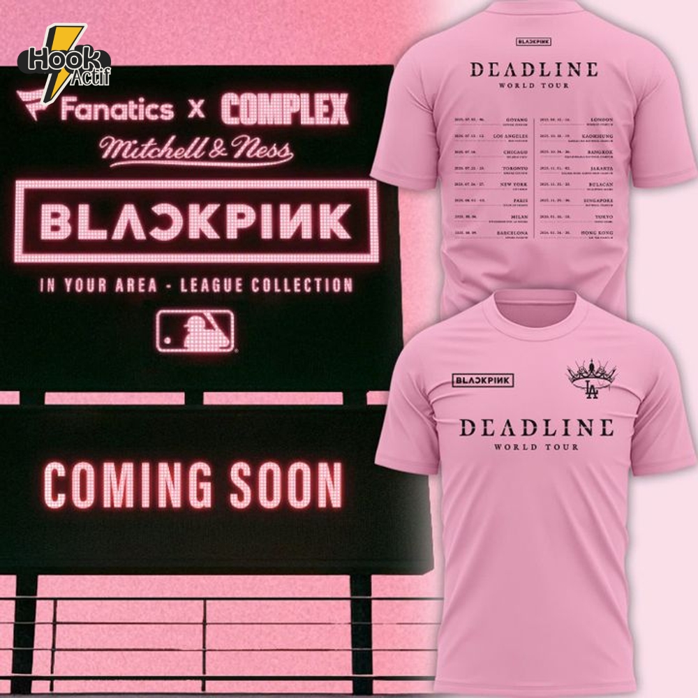 Los Angeles Dodgers x Blackpink Deadline World Tour Shirt 2025 Los Angeles Dodgers x Blackpink Deadline World Tour Shirt 2025