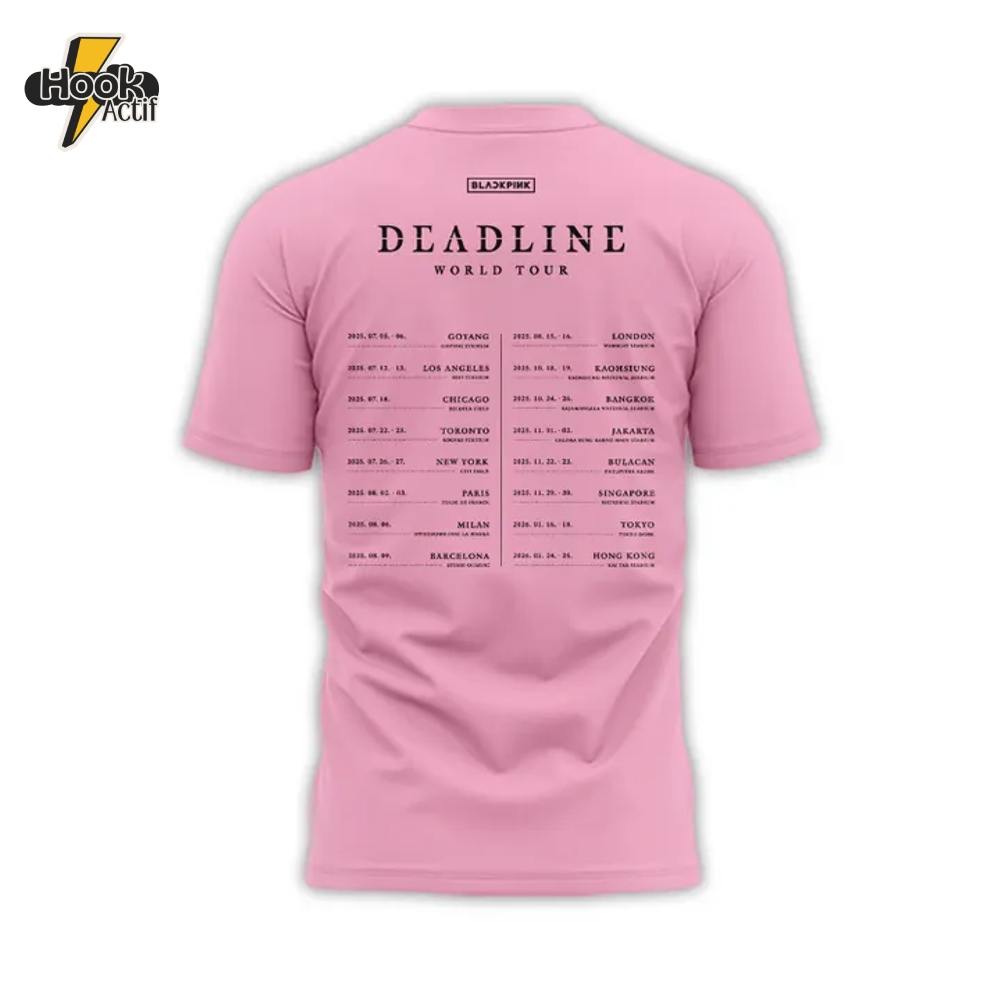 Los Angeles Dodgers x Blackpink Deadline World Tour Shirt 2025 Los Angeles Dodgers x Blackpink Deadline World Tour Shirt 2025