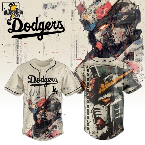 Los Angeles Dodgers x Gundam Robot Japan Edition 2025 Special Baseball Jersey