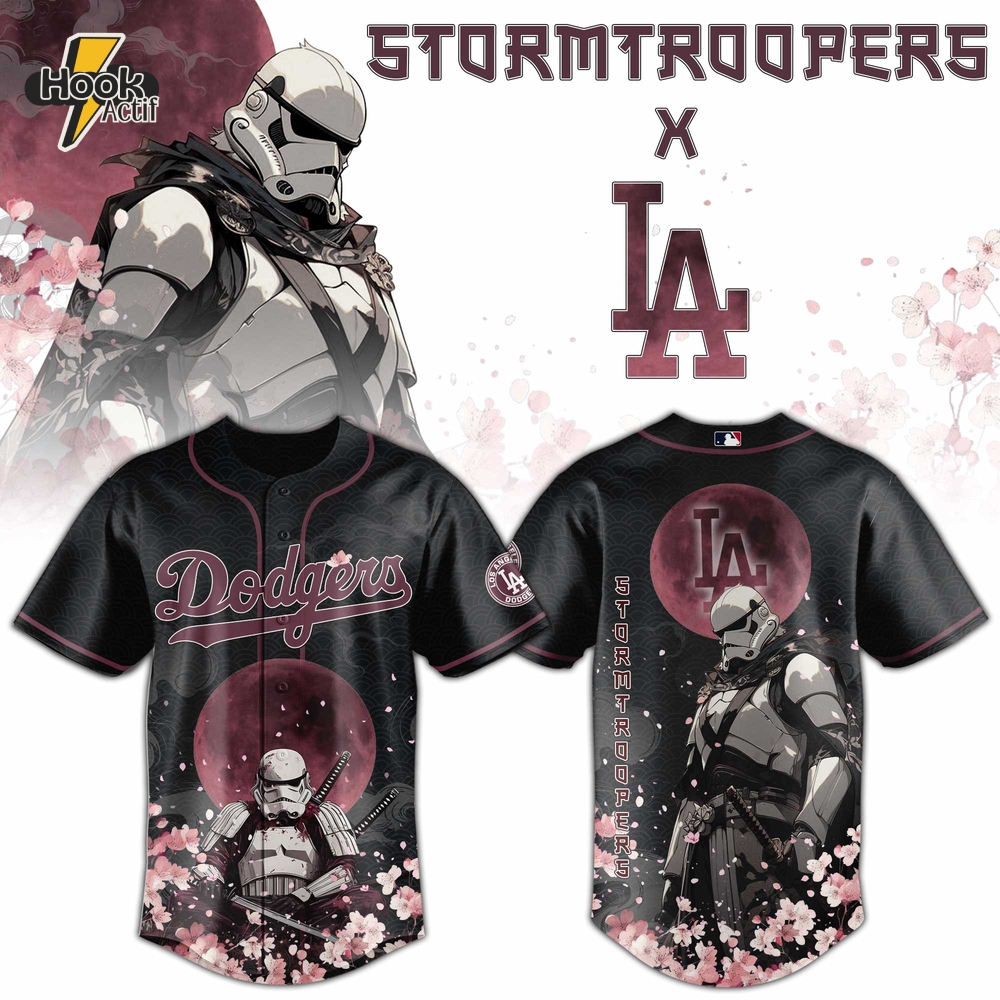 Los Angeles Dodgers x Stormtroopers 2025 Japan Edition Baseball Jersey Los Angeles Dodgers x Stormtroopers 2025 Japan Edition Baseball Jersey