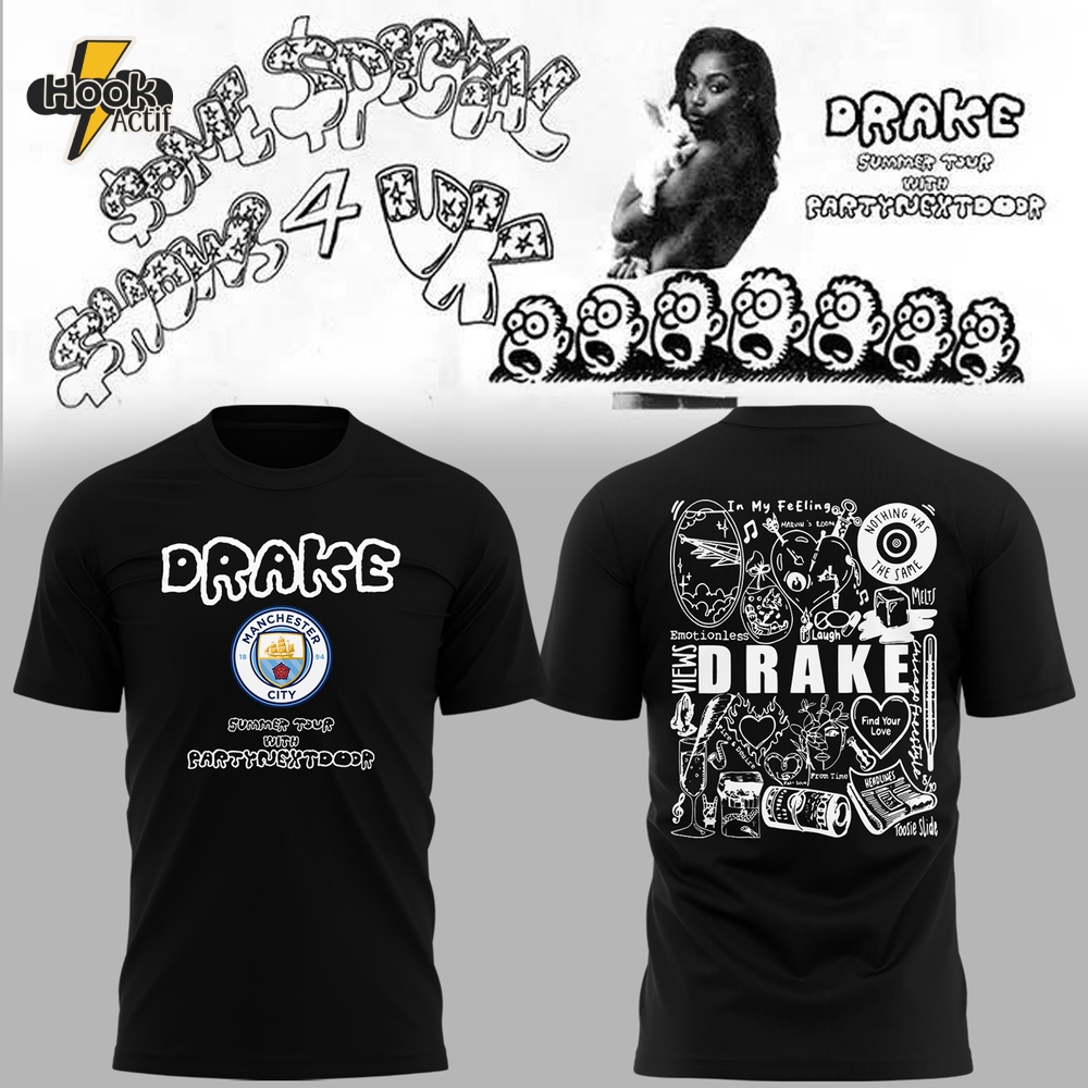 Manchester City x Drake Summer Tour 2025 Gift For Fans Shirt Manchester City x Drake Summer Tour 2025 Gift For Fans Shirt