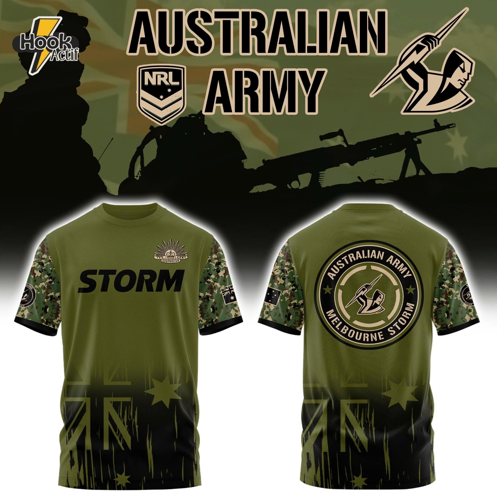Melbourne Storm NRL x Australian ARMY Limited Shirt Melbourne Storm NRL x Australian ARMY Limited Shirt