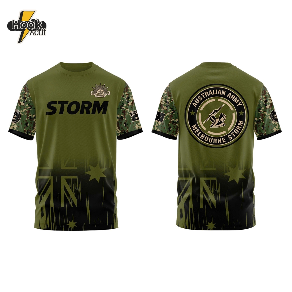 Melbourne Storm NRL x Australian ARMY Limited Shirt Melbourne Storm NRL x Australian ARMY Limited Shirt