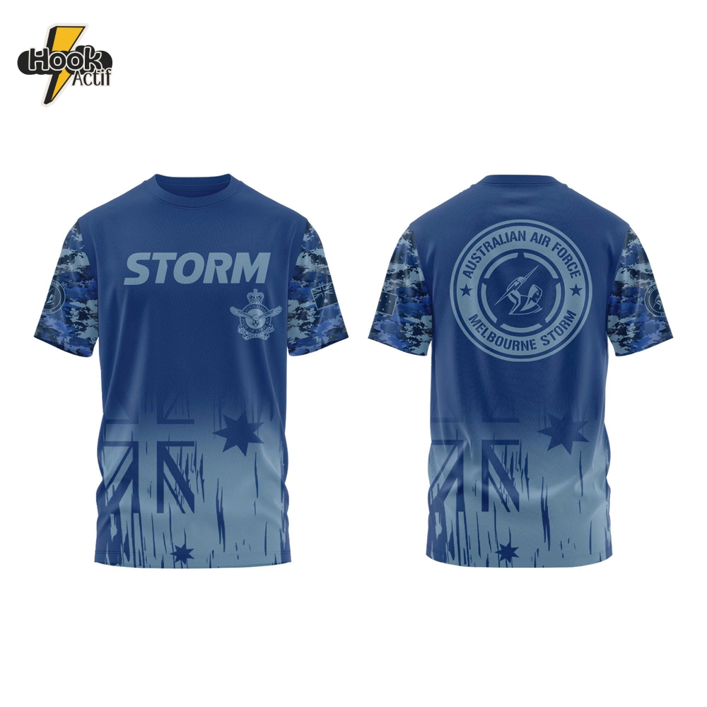 Melbourne Storm NRL x Australian Air Force Limited Shirt Melbourne Storm NRL x Australian Air Force Limited Shirt