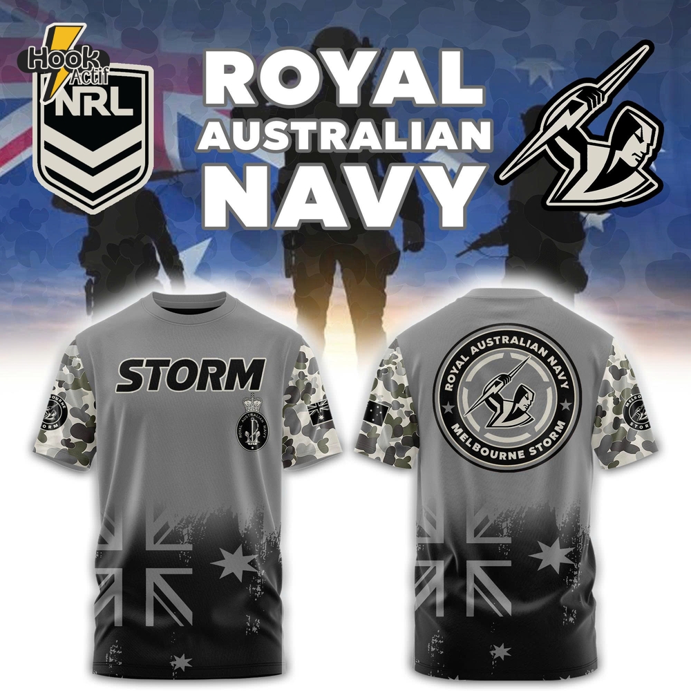 Melbourne Storm NRL x Royal Australian Navy Limited Shirt Melbourne Storm NRL x Royal Australian Navy Limited Shirt