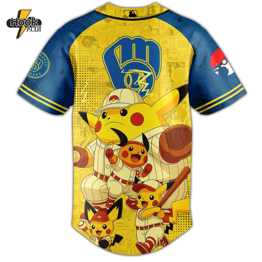 Milwaukee Brewers x Pokémon GO Night 2025 Limited Edition Jersey Milwaukee Brewers x Pokémon GO Night 2025 Limited Edition Jersey