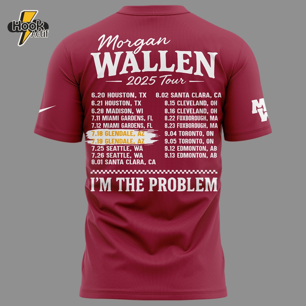Morgan Wallen x Arizona Cardinals 2025 Tour State Farm Stadium Shirt Morgan Wallen x Arizona Cardinals 2025 Tour State Farm Stadium Shirt