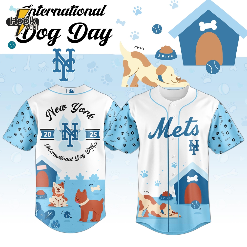 New York Mets x Dog Day 2025 Special Jersey - Sky Blue New York Mets x Dog Day 2025 Special Jersey - Sky Blue