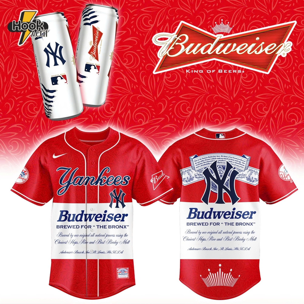 New York Yankees x Budweiser Version 2025 Special Baseball Jersey New York Yankees x Budweiser Version 2025 Special Baseball Jersey