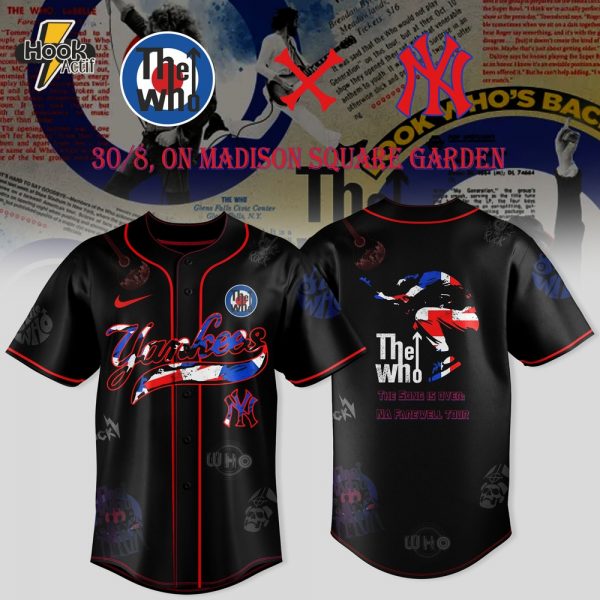 New York Yankees x The Who NA Farewell Tour Special Baseball Jersey