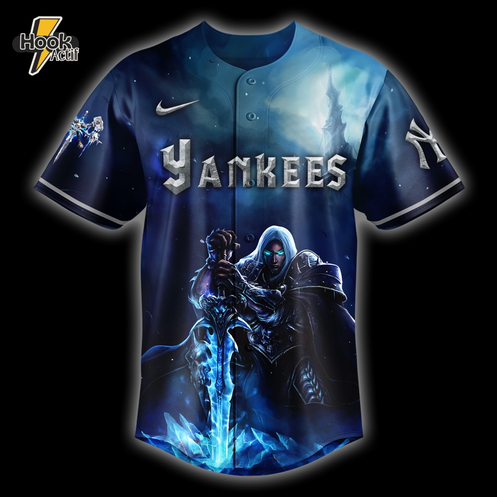 New York Yankees x Warcraft "Wrath of the Lich King" Baseball Jersey New York Yankees x Warcraft "Wrath of the Lich King" Baseball Jersey