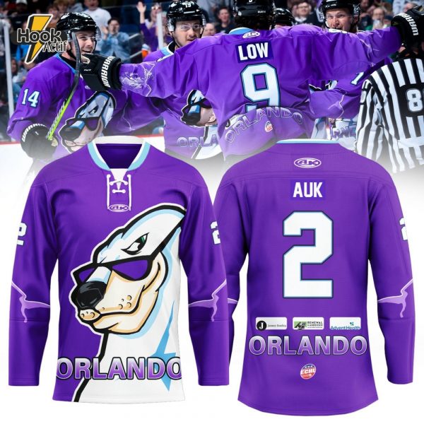 Orlando Solar Bears Throwback Night Special Hockey Jersey