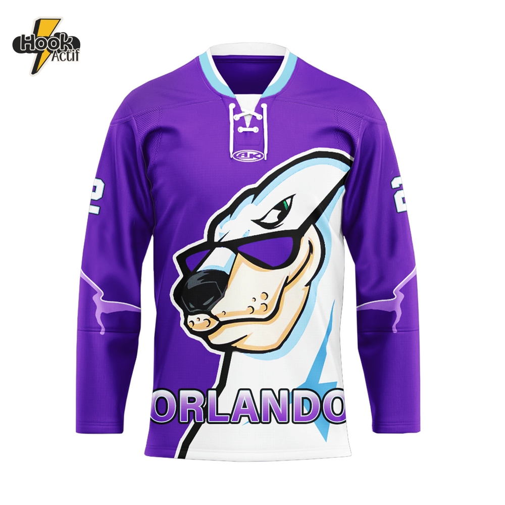 Orlando Solar Bears Throwback Night Special Hockey Jersey Orlando Solar Bears Throwback Night Special Hockey Jersey