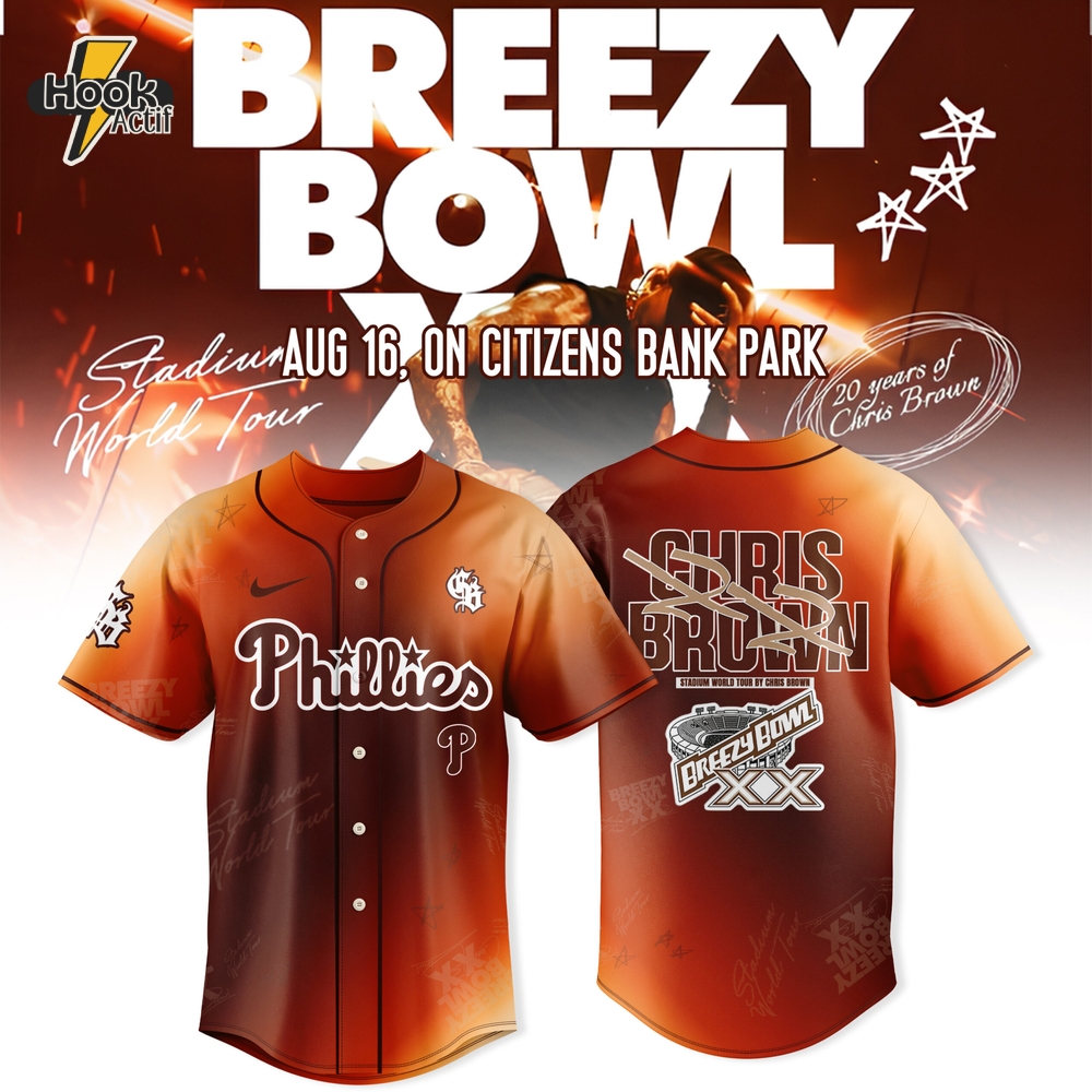 Philadelphia Phillies x Breezy Bowl XX Tour 2025 Special Baseball Jersey Philadelphia Phillies x Breezy Bowl XX Tour 2025 Special Baseball Jersey