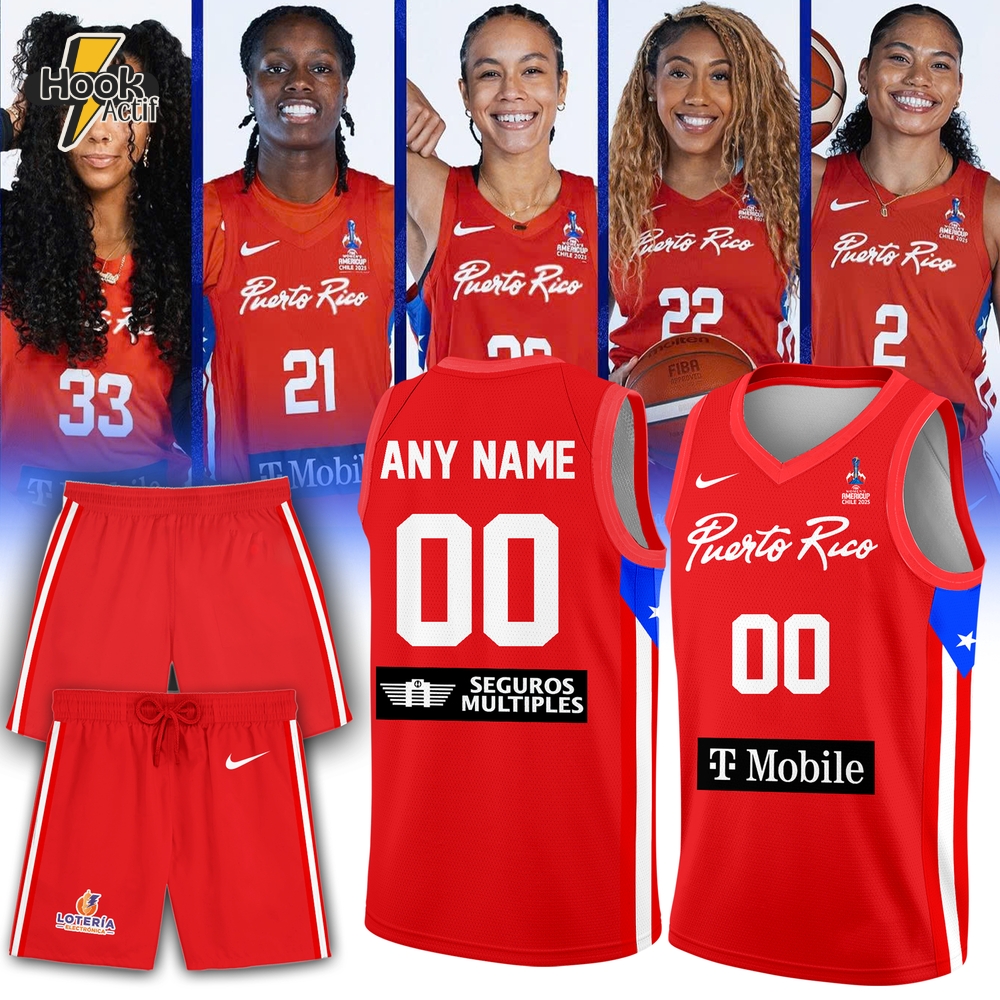 Puerto Rico Basketball Team Limited Edition 2025 Red Basketball Jersey Puerto Rico Basketball Team Limited Edition 2025 Red Basketball Jersey