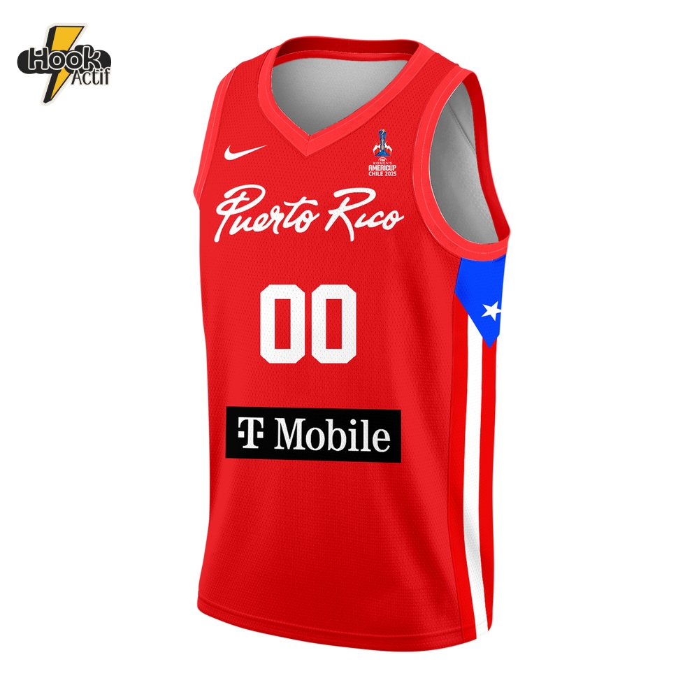 Puerto Rico Basketball Team Limited Edition 2025 Red Basketball Jersey Puerto Rico Basketball Team Limited Edition 2025 Red Basketball Jersey