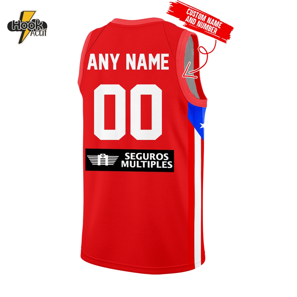 Puerto Rico Basketball Team Limited Edition 2025 Red Basketball Jersey Puerto Rico Basketball Team Limited Edition 2025 Red Basketball Jersey