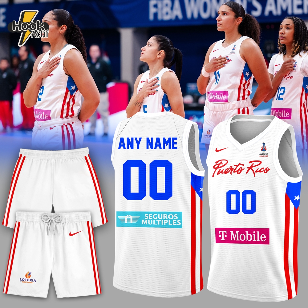 Puerto Rico Basketball Team Limited Edition 2025 White Basketball Jersey Puerto Rico Basketball Team Limited Edition 2025 White Basketball Jersey