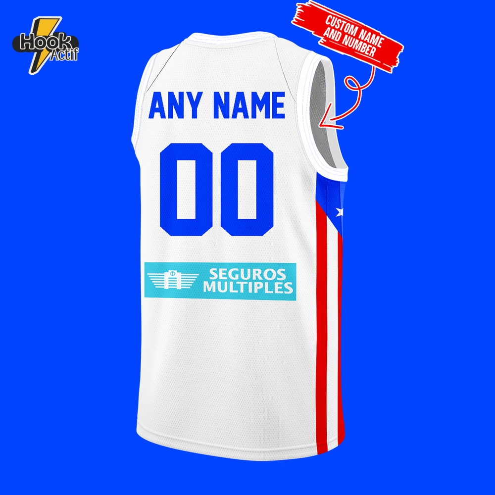 Puerto Rico Basketball Team Limited Edition 2025 White Basketball Jersey Puerto Rico Basketball Team Limited Edition 2025 White Basketball Jersey