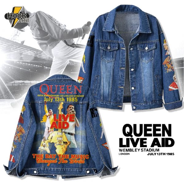 QUEEN Live Aid 1985 Tribute Denim Jacket