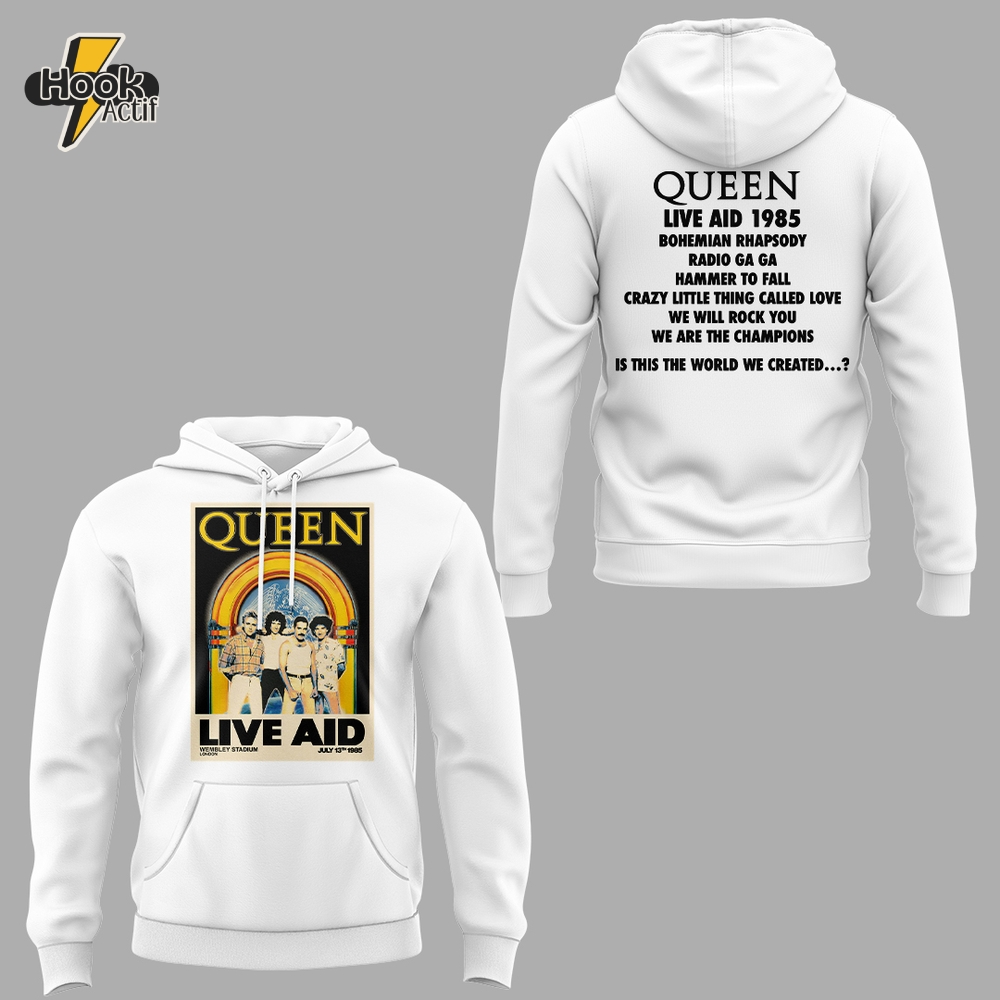 Queen Live Aid Limited Edition Hoodie Queen Live Aid Limited Edition Hoodie