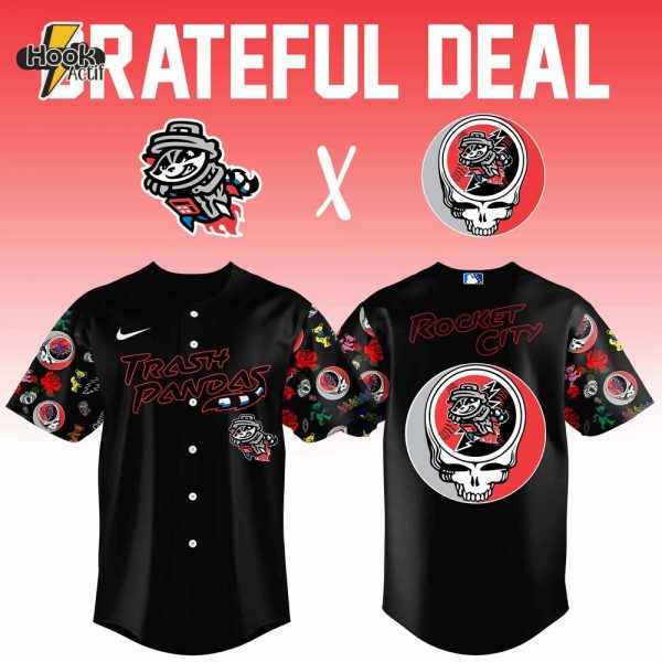 Rocket City Trash Pandas x Grateful Deal 2025 Special Baseball Jersey