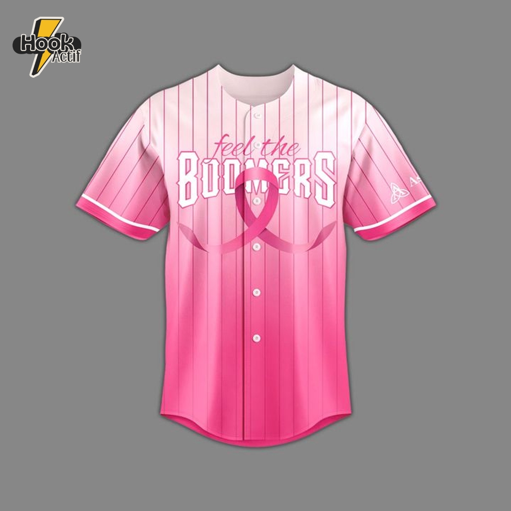 Schaumburg Boomers Cancer Awareness Personalized Baseball Jersey Schaumburg Boomers Cancer Awareness Personalized Baseball Jersey