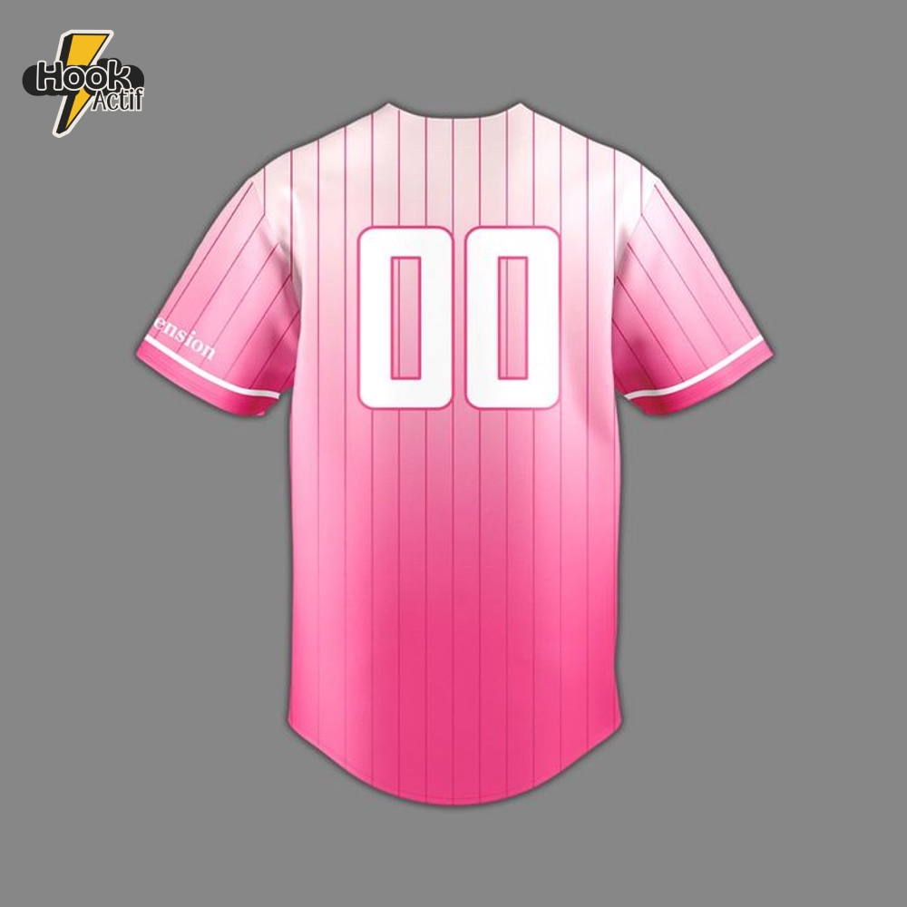 Schaumburg Boomers Cancer Awareness Personalized Baseball Jersey Schaumburg Boomers Cancer Awareness Personalized Baseball Jersey