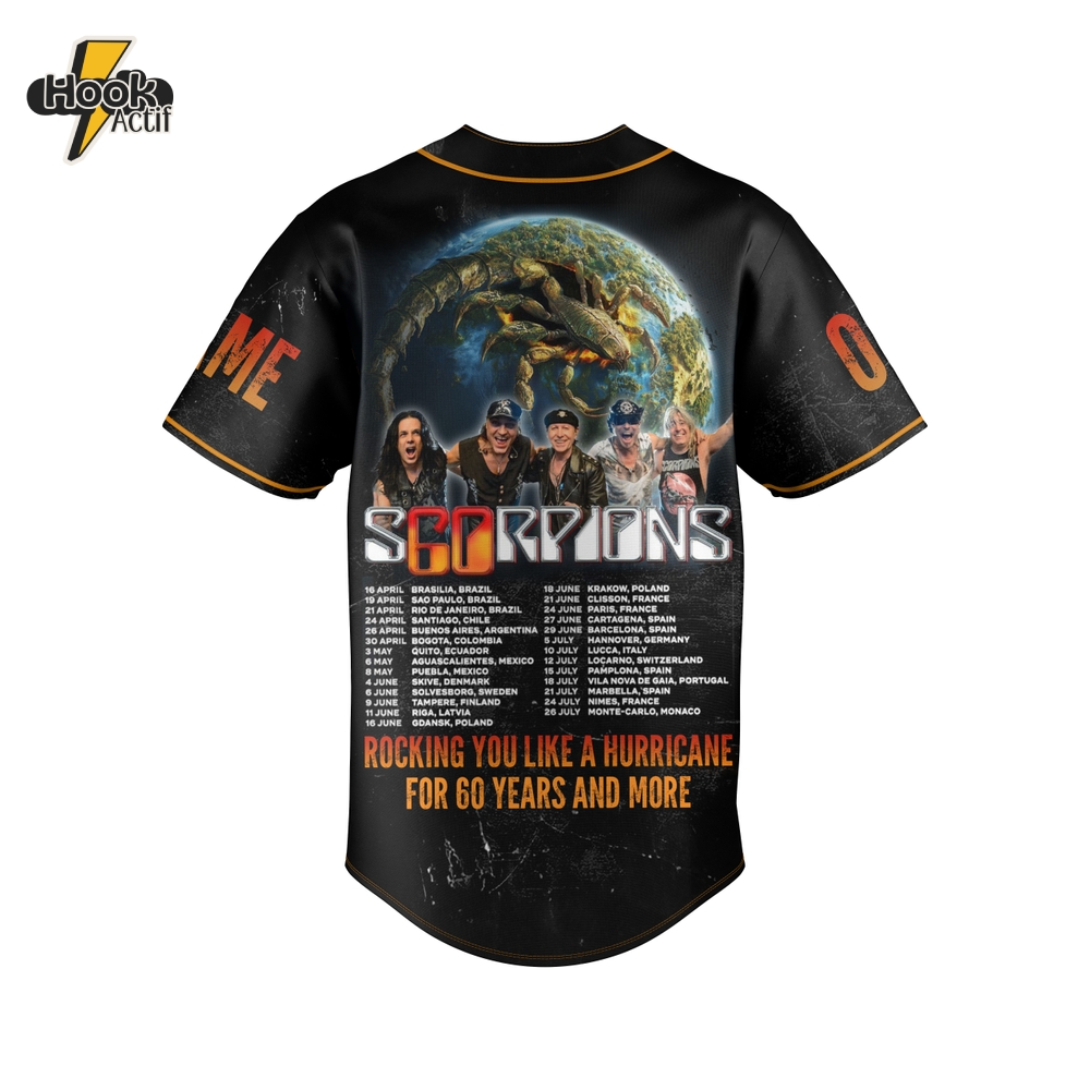 Scorpions Celebrating 60 Years of Rockin Around The World Jersey Scorpions Celebrating 60 Years of Rockin Around The World Jersey