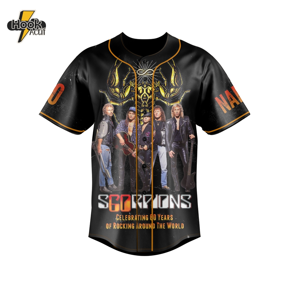 Scorpions Celebrating 60 Years of Rockin Around The World Jersey Scorpions Celebrating 60 Years of Rockin Around The World Jersey