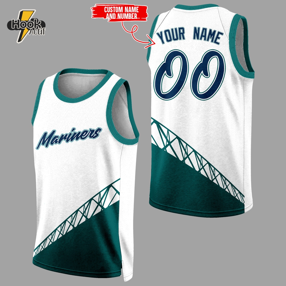 Seattle Mariners Custom Basketball Jersey-Limited Edition Seattle Mariners Custom Basketball Jersey-Limited Edition