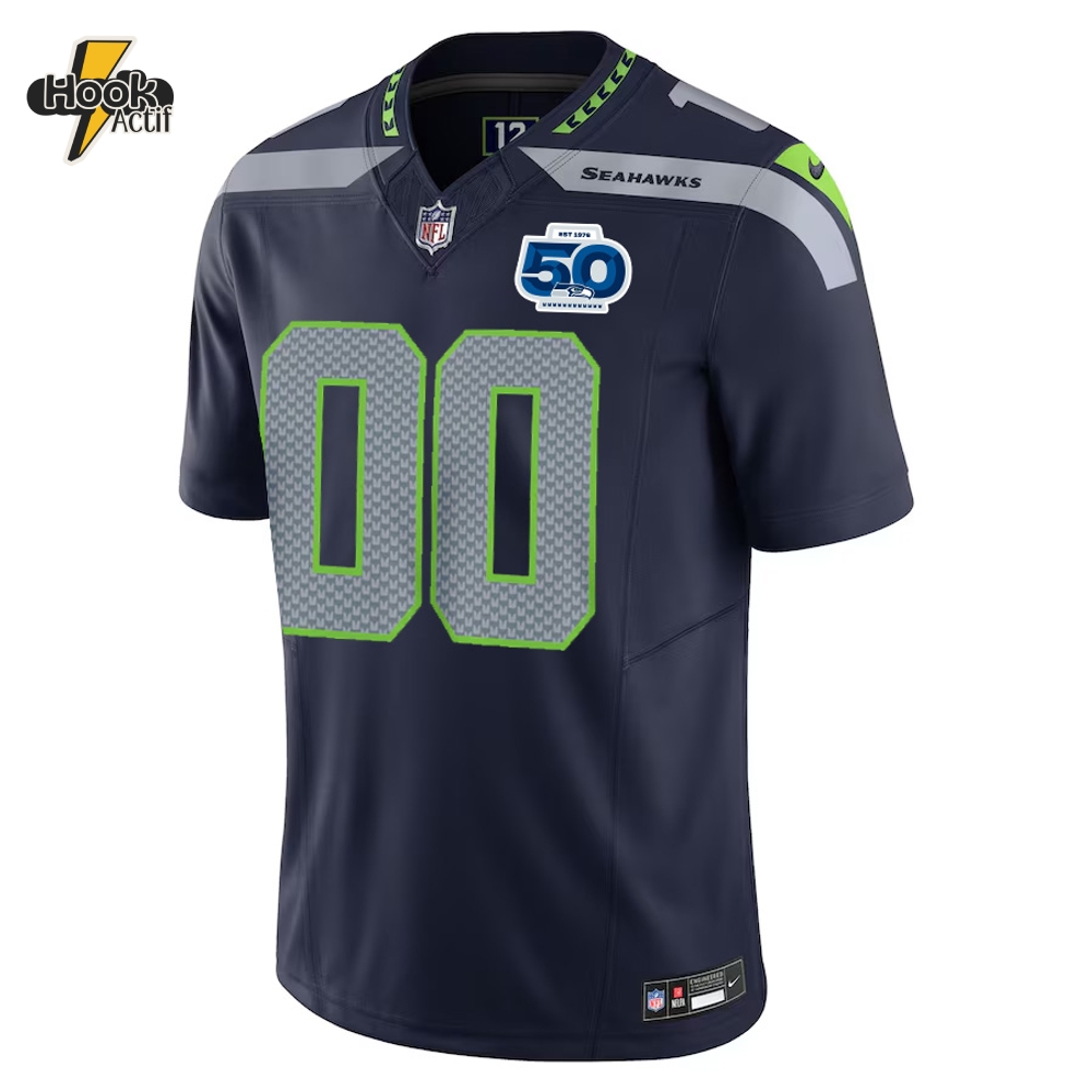 Seattle Seahawks 50th Anniversary Limited Edition Football Jersey Seattle Seahawks 50th Anniversary Limited Edition Football Jersey