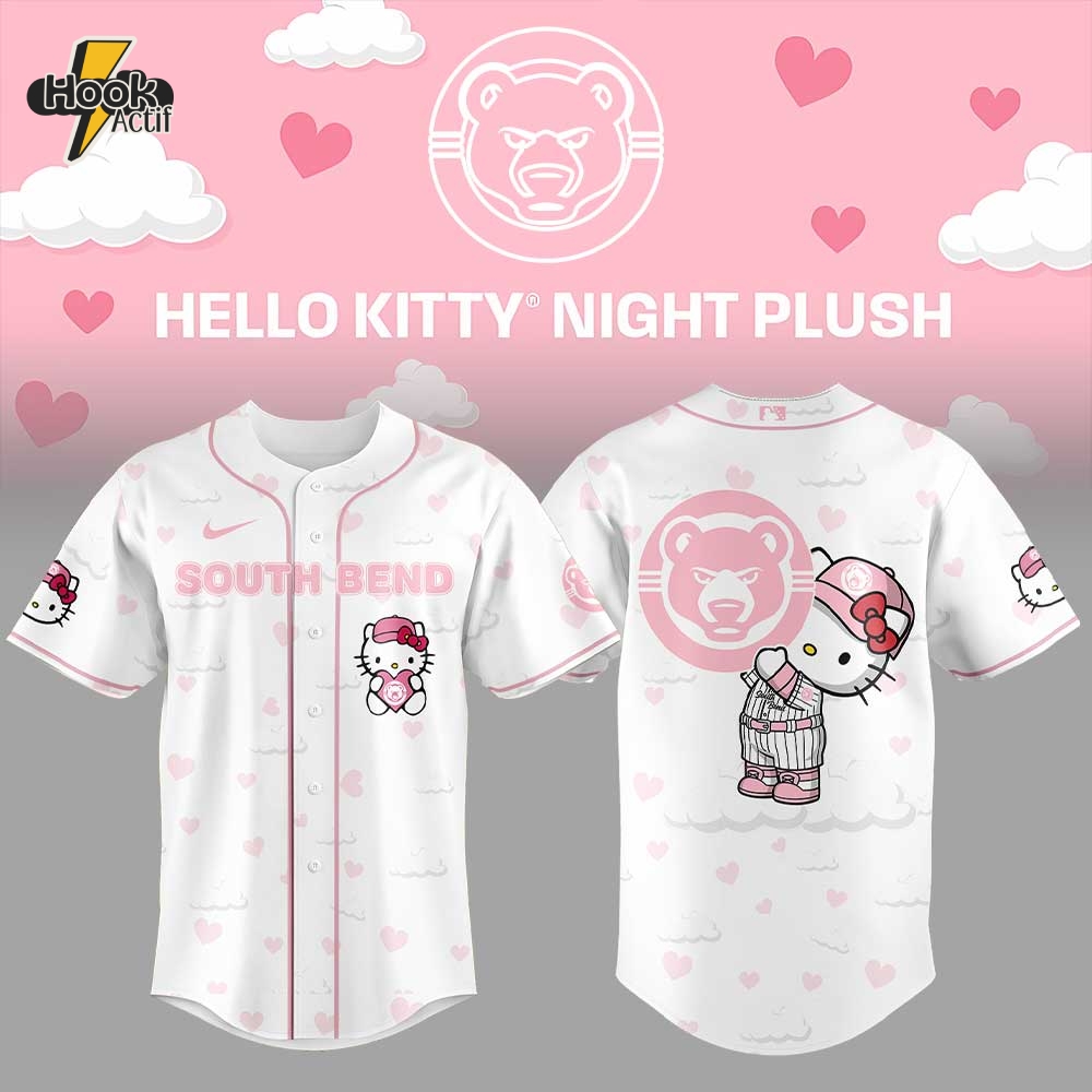 South Bend Cubs Hello Kitty Night 2025 Baseball Jersey South Bend Cubs Hello Kitty Night 2025 Baseball Jersey