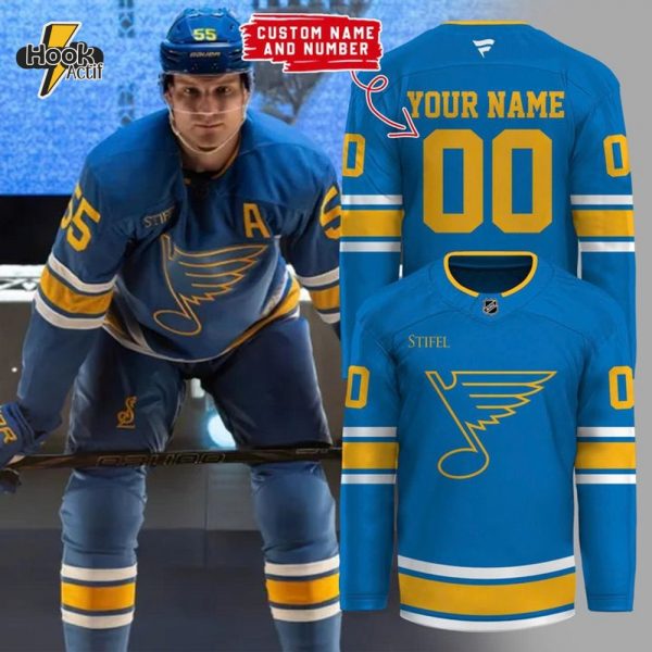 St. Louis Blues "Remixed Remastered Reborn" Special New 2025 Hockey Jersey - Blue